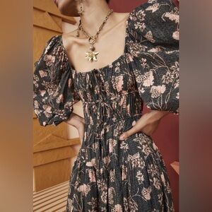 NWOT Ulla Johnson Isla Midi Dress in Balsam. Size 6